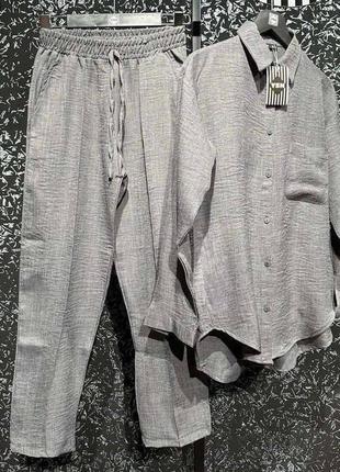 Костюм з льону