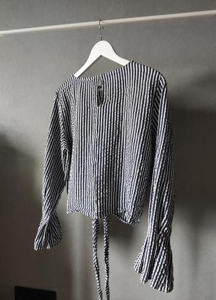 Смугаста сорочка, блуза h&amp;m4 фото