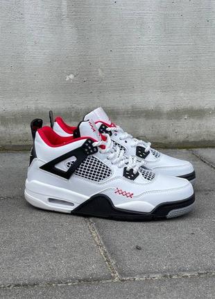 Nike air jordan 4 chunky lace ‘white black’