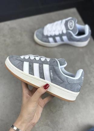 Адідас кампус кеди сірі adidas campus 00s grey white3 фото