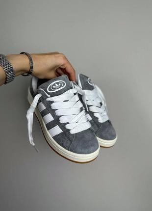 Адідас кампус кеди сірі adidas campus 00s grey white9 фото