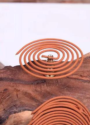 Набор ароматных благовоний в виде спиралей тёмный агарвуд2 фото