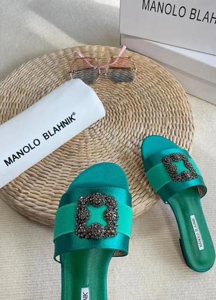 Тапки шлепанцы manolo blahnik3 фото