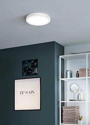 Светодиодный потолочный светильник для ванной комнаты eglo connect.z smart home fueva-z, ø 28,5 см