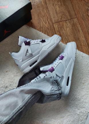 Nike air jordan retro 4 metallic purple2 фото