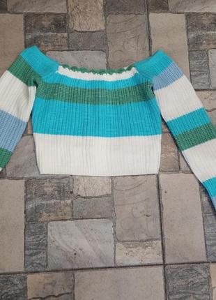 Кофта открытые плечи