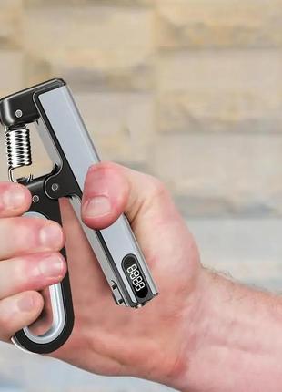 Эспандер кистевой пружинный с регулируемой нагрузкой 10-120 кг. черный