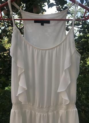 Красивое легкое белое платье6 фото
