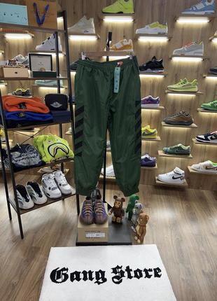 Штани off-white diag track pants in green8 фото