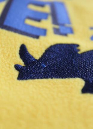 Жовто синя флісова кофточка, 5-6 років, знижка5 фото