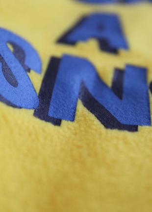 Жовто синя флісова кофточка, 5-6 років, знижка6 фото