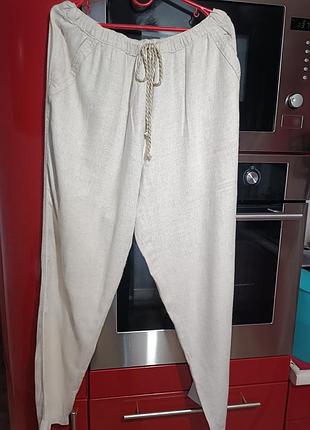 Брюки льон