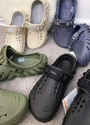 Мужские кроксы сабо crocs echo clog storm2 фото