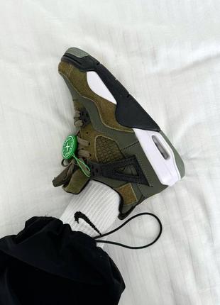Nike air jordan 4 👕 retro «&nbsp;craft olive&nbsp;» premium кроссовки кроссовка кроссовка6 фото