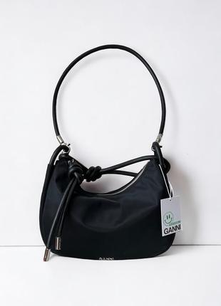 Ganni knotted bag сумка багет з вузлом