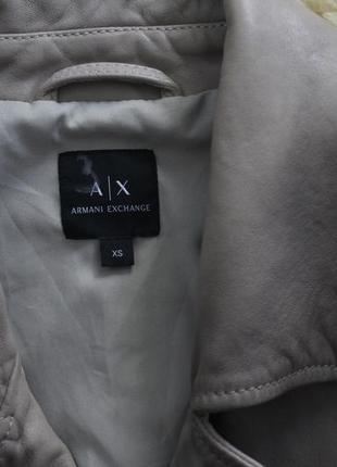 Невероятно красивая косуха из натуральной кожи armani exchange6 фото