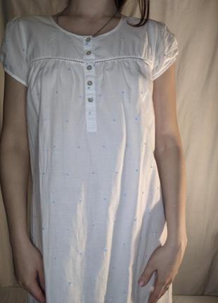 Ночная кружевная рубашка пеньюар неглиже кружево винтаж ретро john levis хлопок2 фото