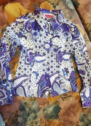 Шикарна блузка з натуральної тканини1 фото