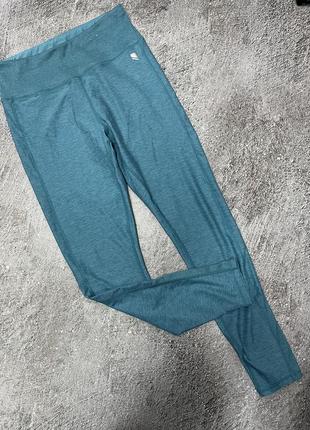 Бірюзові спортивні лосіни