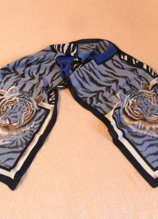 Шовковий шарфик малюнком сафарі