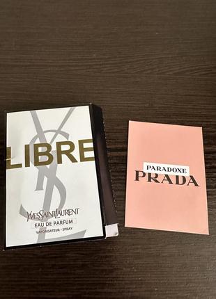 Ysl libre prada paradoxe пробник набор1 фото