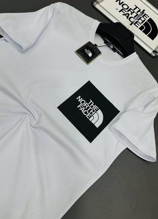 Футболка the north face чоловіча чорна / сіра / біла2 фото