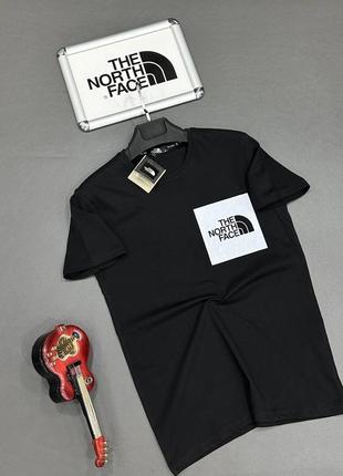 Футболка the north face чоловіча чорна / сіра / біла4 фото