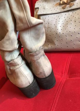 Ботинки полусапожки с квадратным носком италия7 фото