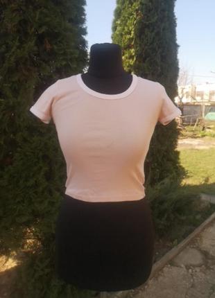 ✔️кроп топ xs топік футболка