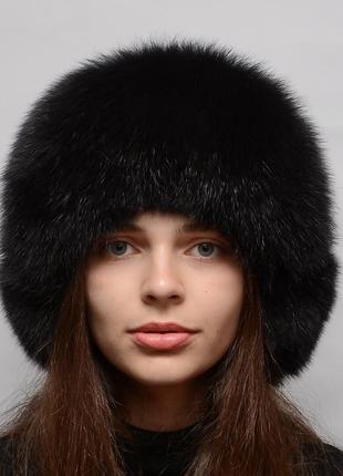 Шапка ушанка из меха песца