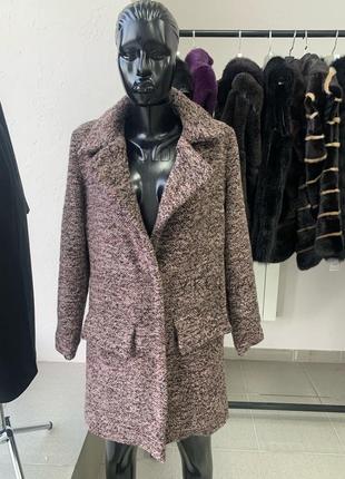 Пальто женское меланж с 42 по 54 г.3 фото
