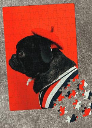 Пазл тоси носил берет. картон а4, 120