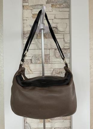 Женская кожаная сумка хобо furla2 фото