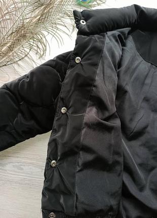 Куртка zara насыщенно-черного цвета ( из последних коллекций)3 фото