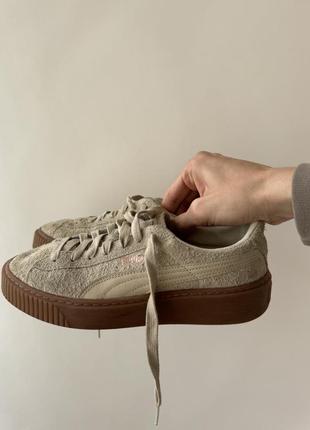 Кеды кроссовки puma basket platform1 фото