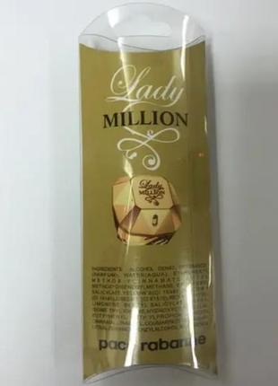 Женский мини парфюм paco rabanne lady million 20 мл3 фото