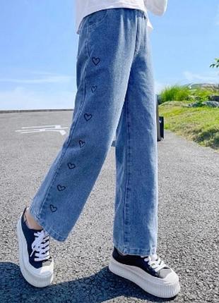 Джинсы для девочки подростка