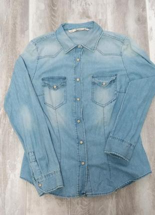 Сорочка джинсова