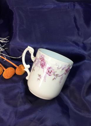 Уникальная антикварная шоколадная чашка rosenthal 1896 г. тончайший фарфор розенталь н4331   тонкост