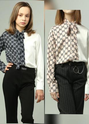 Стильная блузка для девочки1 фото