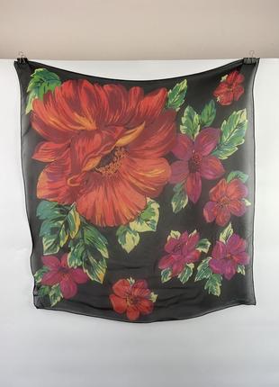 Christian fischbacher 100% silk шовкова хустка платок шарф