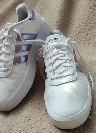 Женская обувь adidas court platform cln для скейтбординга3 фото