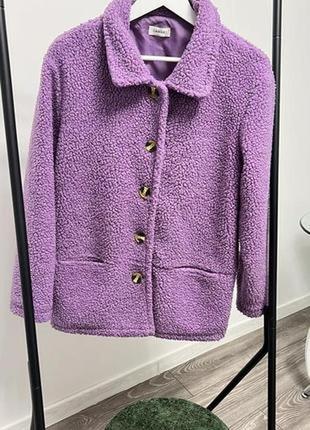 Лавандовая тедди курточка