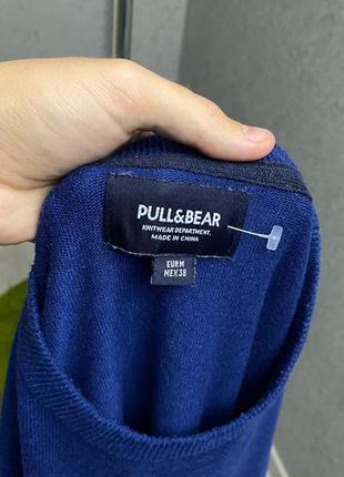 Синий свитер от бренда pull&bear5 фото