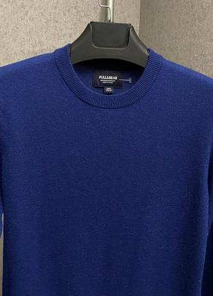 Синий свитер от бренда pull&bear3 фото