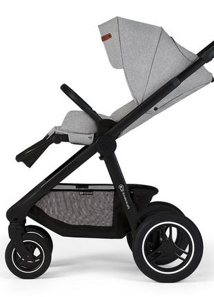 Универсальная коляска 2 в 1 kinderkraft everyday 2 light gray (ksever00lgr20bs)8 фото