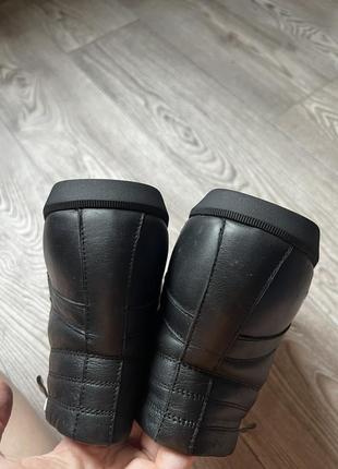 Теплые кожаные кеды на цигейке унисекс в стиле филип плейн7 фото