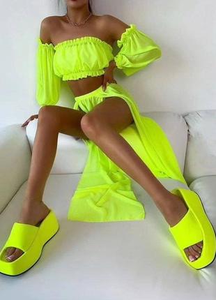 Костюм топ и юбка