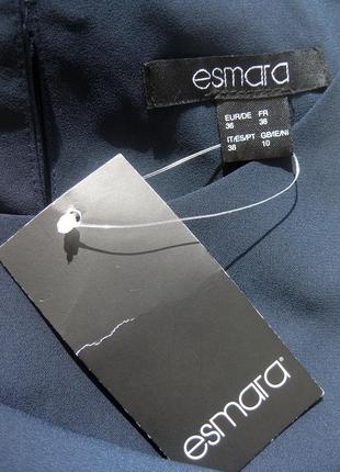 Синее шифоновое прямое платье esmara8 фото