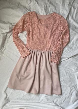 Плаття на підлітка рожеве1 фото